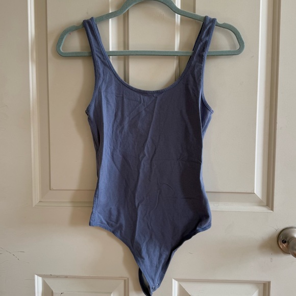 Abercrombie & Fitch Tops - ABERCROMBIE & FITCH | Blue Cotton Sleeveless Bodysuit